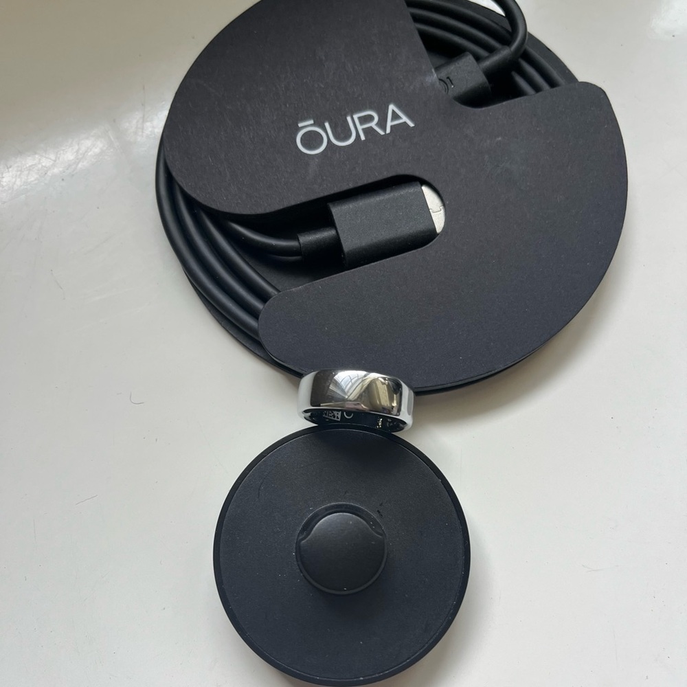 Oura Ring Horizon 3, Size 6, Silver (New)